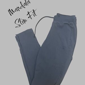 Mandala 6 Pocket Slim Fit Scrub Pants Size XS Tall